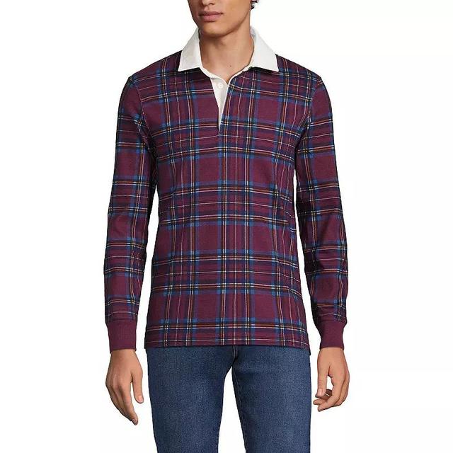 Mens Lands End Striped Rugby Shirt Product Image