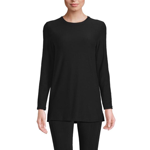 Womens Lands End Long Sleeve Performance Crewneck Tunic Product Image