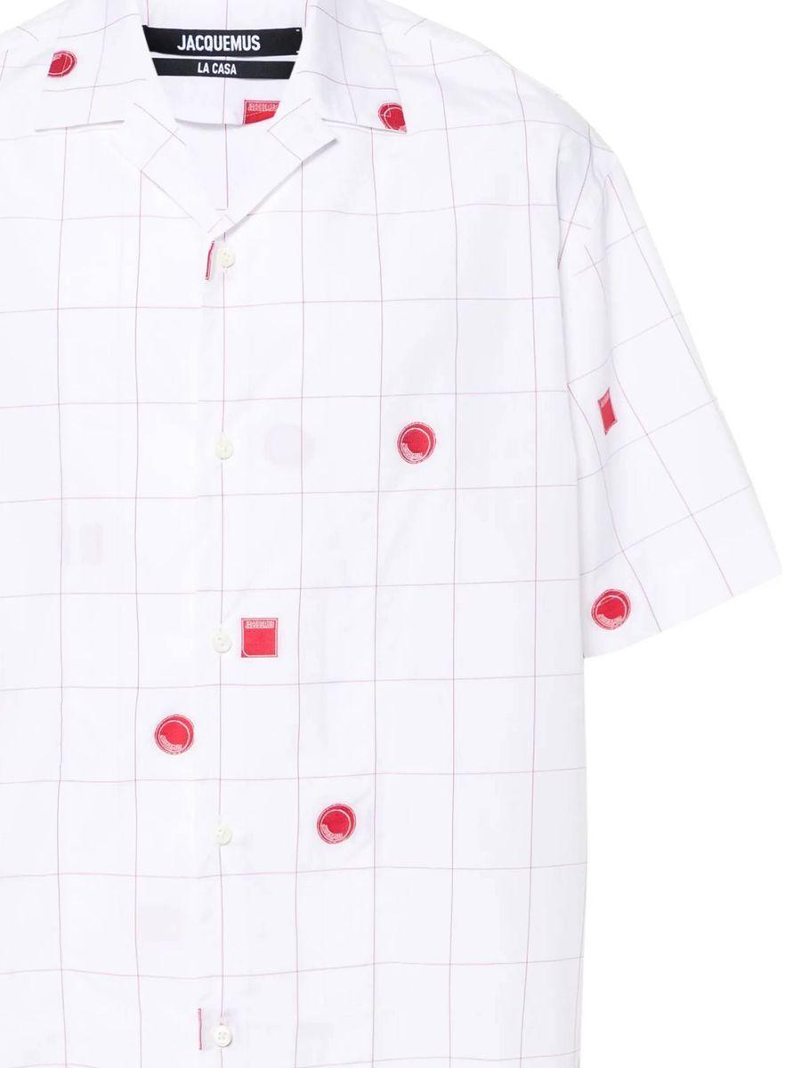 JACQUEMUS La Chemise Jean Shirt In White Product Image