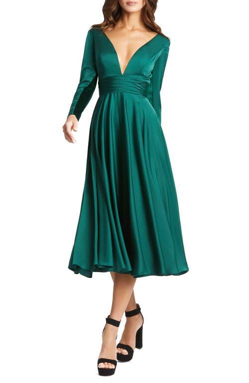 Womens Ieena Long Sleeve A Line Midi Dress product image