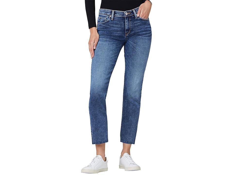 Womens Nico Mid-Rise Straight-Leg Jeans Product Image