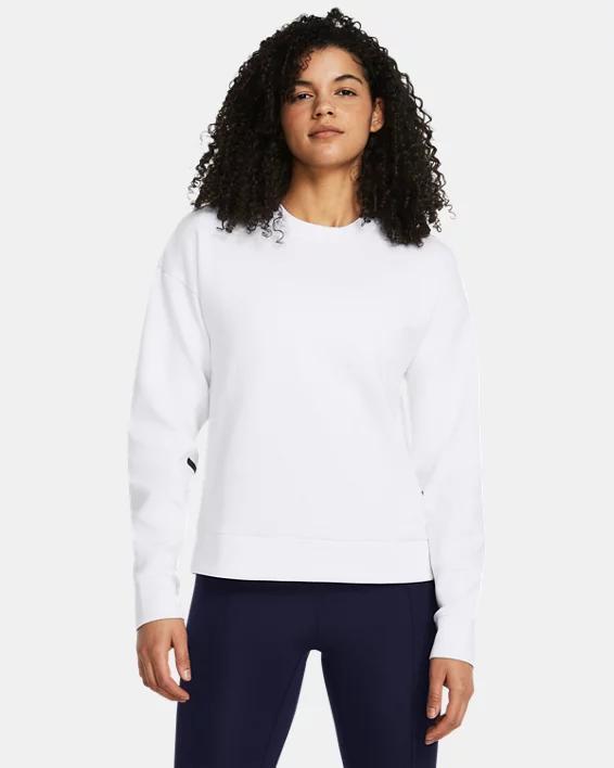 Womens UA Unstoppable Fleece Crew Product Image