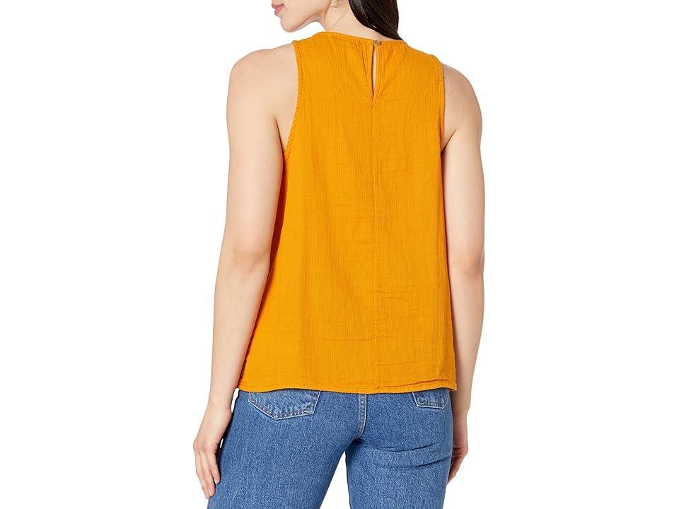 prAna Seakissed Organic Cotton Textured Smocked Panel Tank -  S Product Image