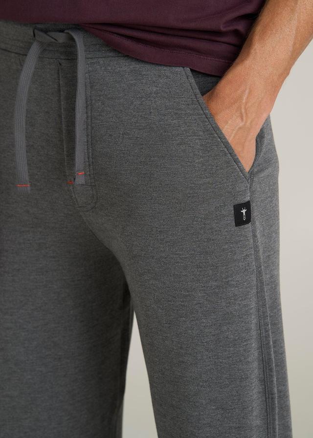 Open Bottom Tall Men's Pajama Pants in Charcoal Mix Male Product Image