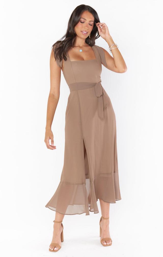 Claire Midi Dress ~ Dune Chiffon Product Image