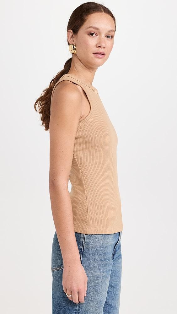 RECTO RC Jacquard Logo Ribbed Tank Top | Shopbop Product Image