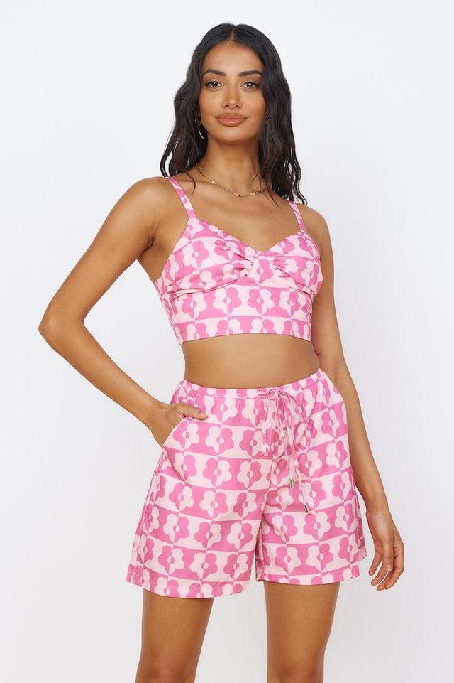 Secrets of Summer Shorts Pink Product Image