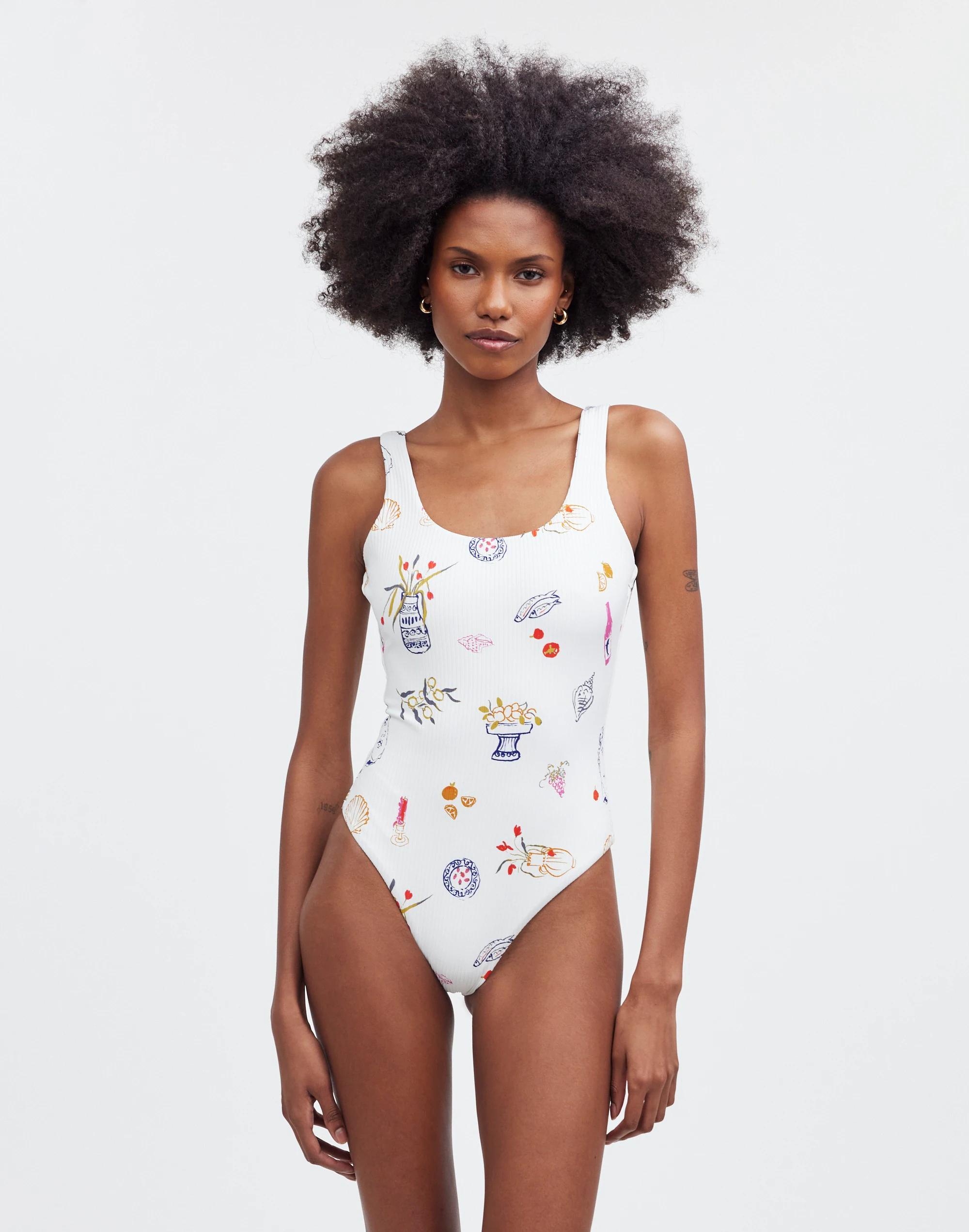 Madewell x Lisa Says Gah! Scoop-Neck One-Piece Swimsuit Product Image