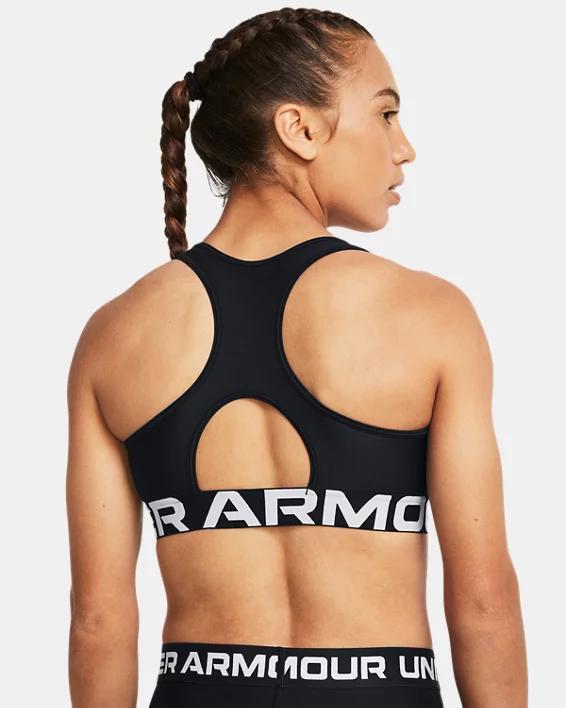 Women's HeatGear® Armour Mid Branded Sports Bra Product Image