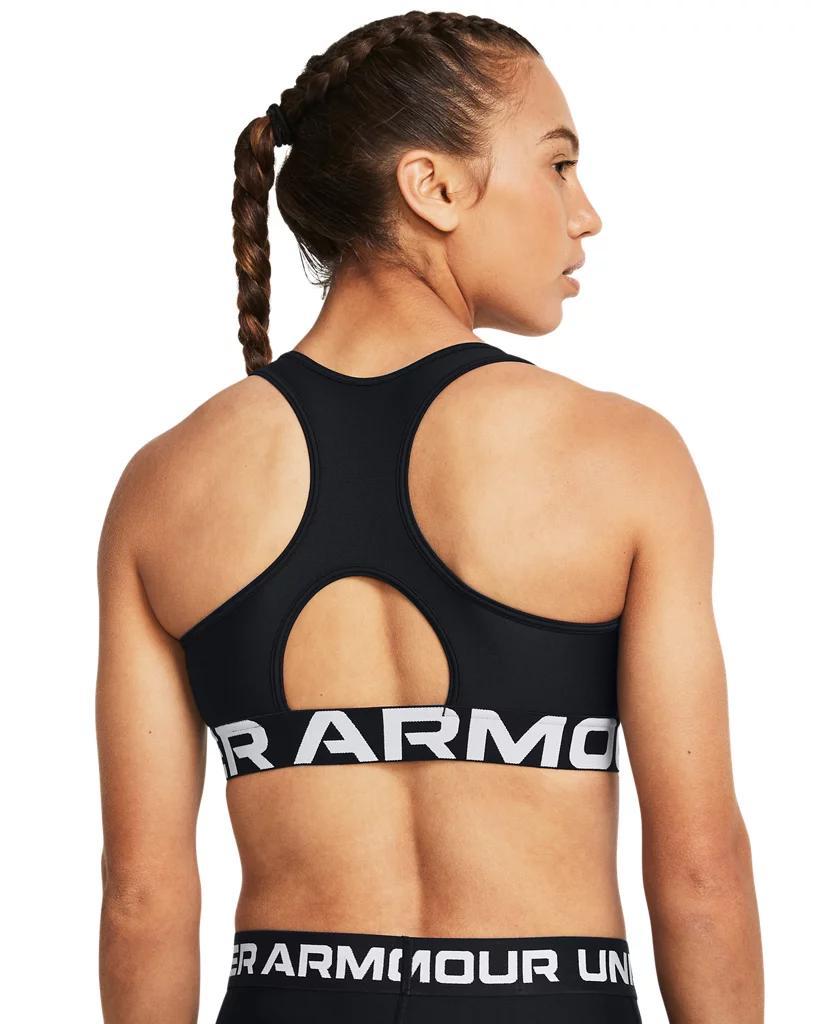 Women's HeatGear® Armour Mid Branded Sports Bra Product Image