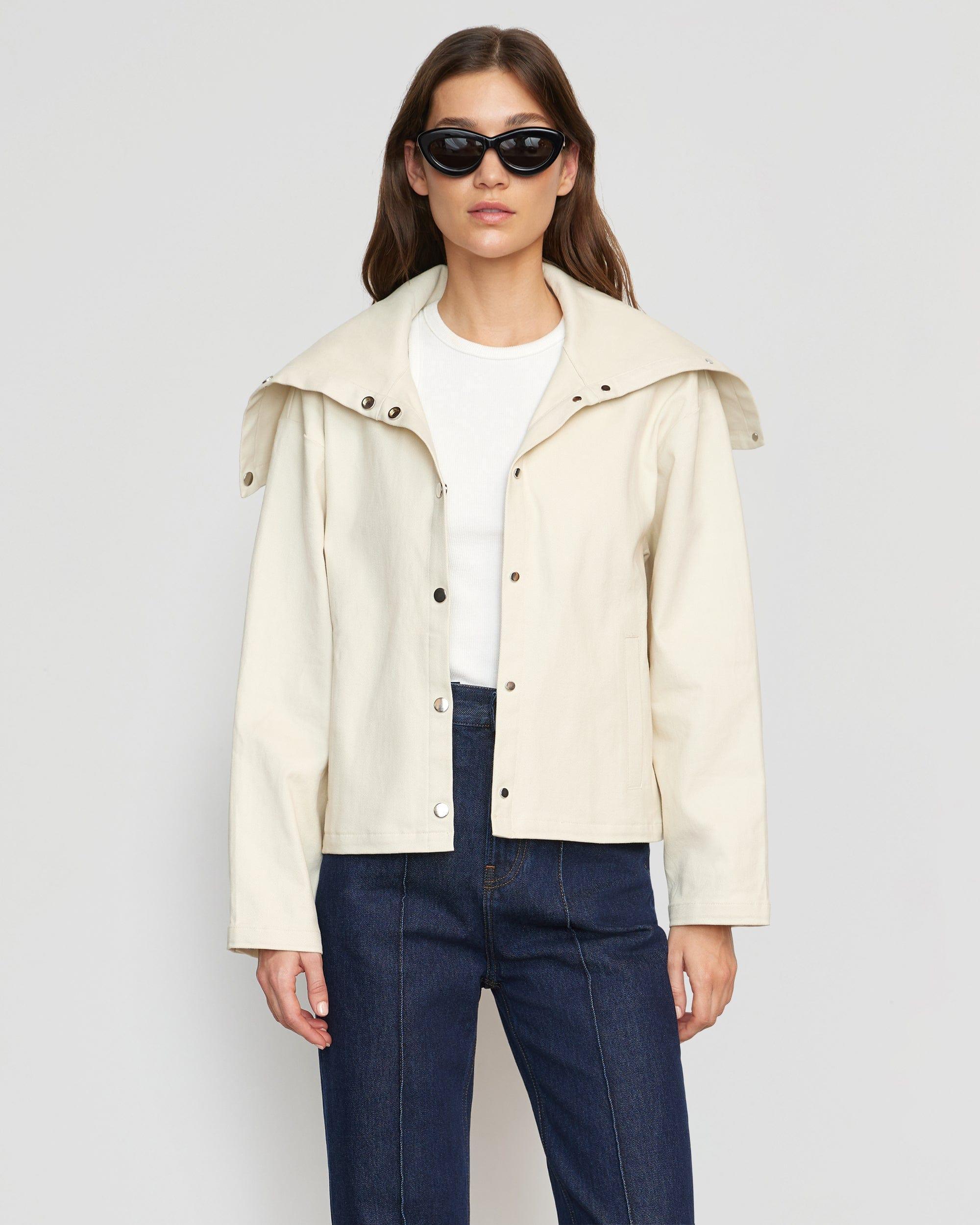 Jona Cropped Collared Jacket Product Image