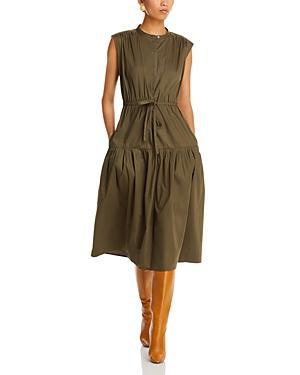 Womens Margaret Tie-Waist Midi-Dress Product Image