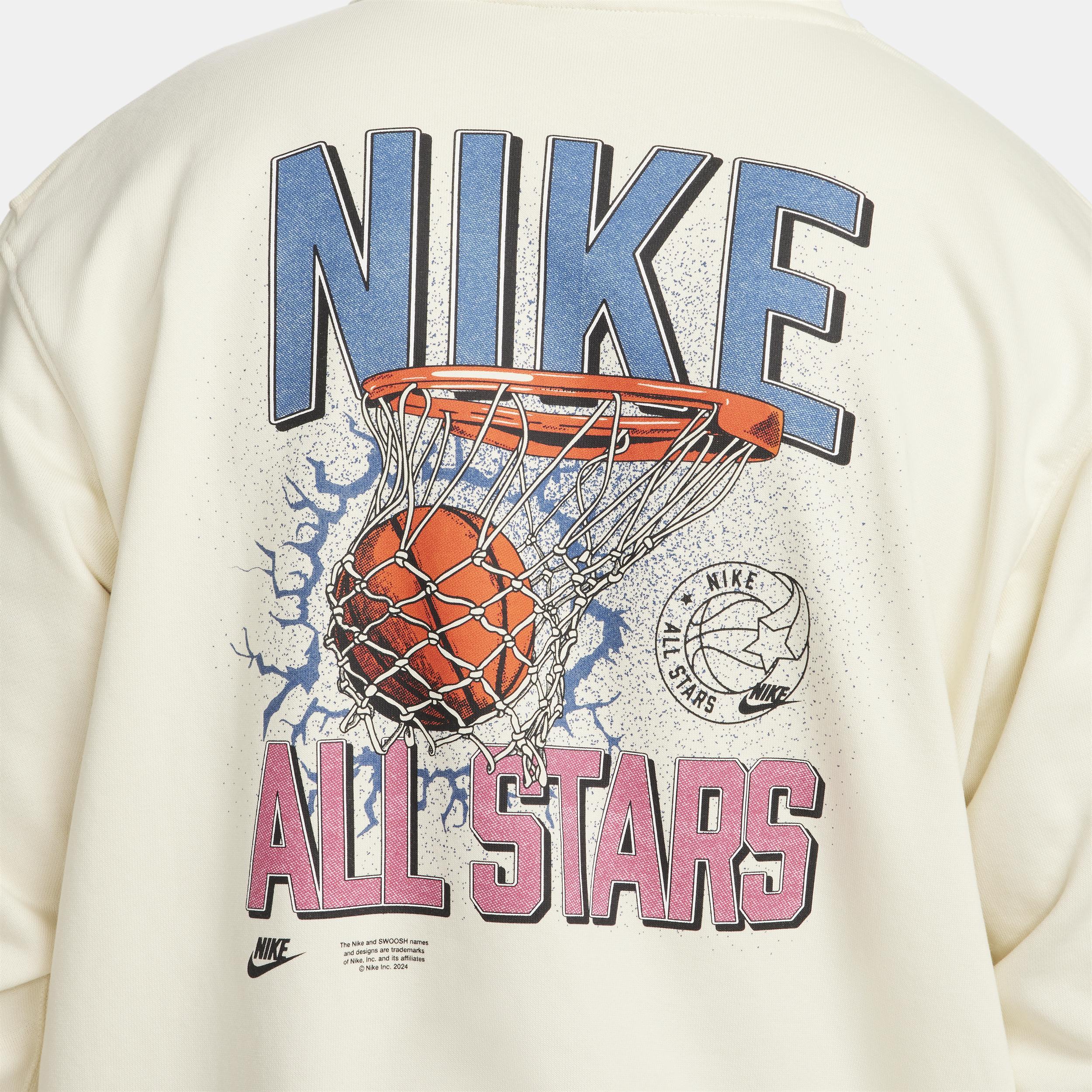 Nike Men's Standard Issue Dri-FIT French Terry Pullover Basketball Hoodie Product Image