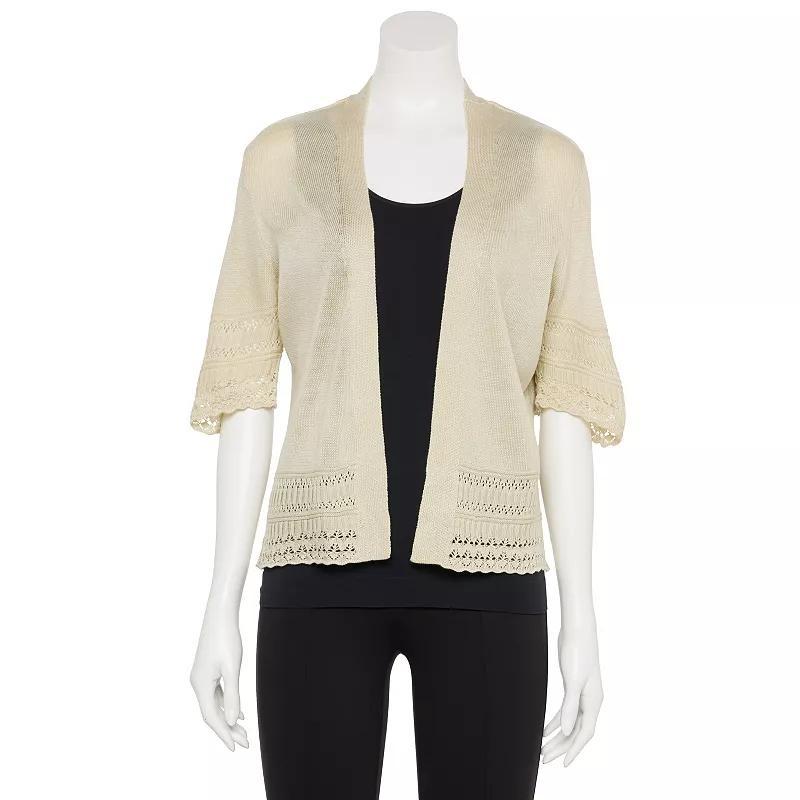 Womens Robbie Bee Pointelle Cardigan Product Image