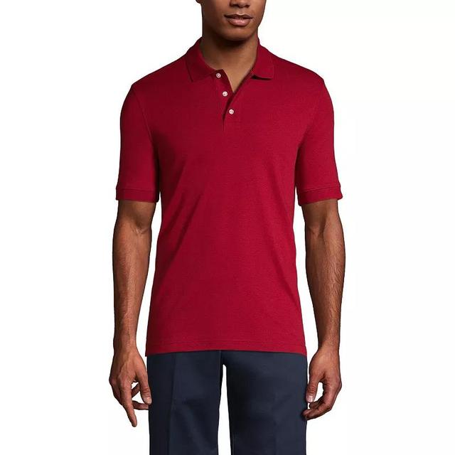 Mens Lands End Short Sleeve Interlock Polo Shirt Product Image