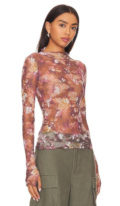 Free People x Intimately FP Lady Lux Tee In Fallen Rose Combo Size S, XL. Product Image