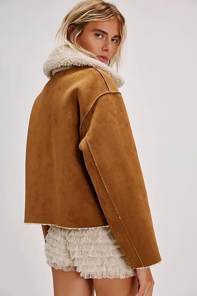 Vera Shearling Aviator Jacket Product Image