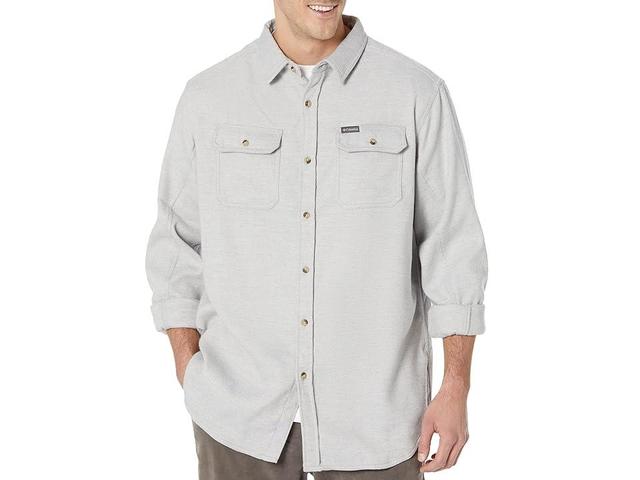 Columbia Big Tall Deschutes River Heavyweight Flannel (Columbia Grey Heather) Men's Clothing Product Image