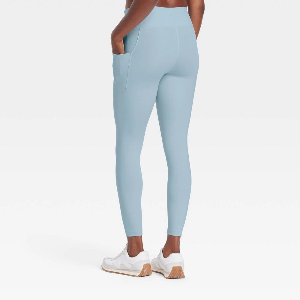 Women's Dynamic Flex High-Rise Pocketed 7/8 Leggings - All In Motion™ Steel Blue L Product Image