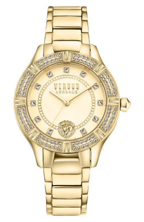 Versus Versace Womens Canton Road Gold Ion Plated Stainless Steel Bracelet Watch 36mm Product Image