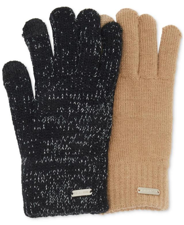 Steve Madden Womens 2-Pc. Knit Gloves Pouch Gift Set Product Image