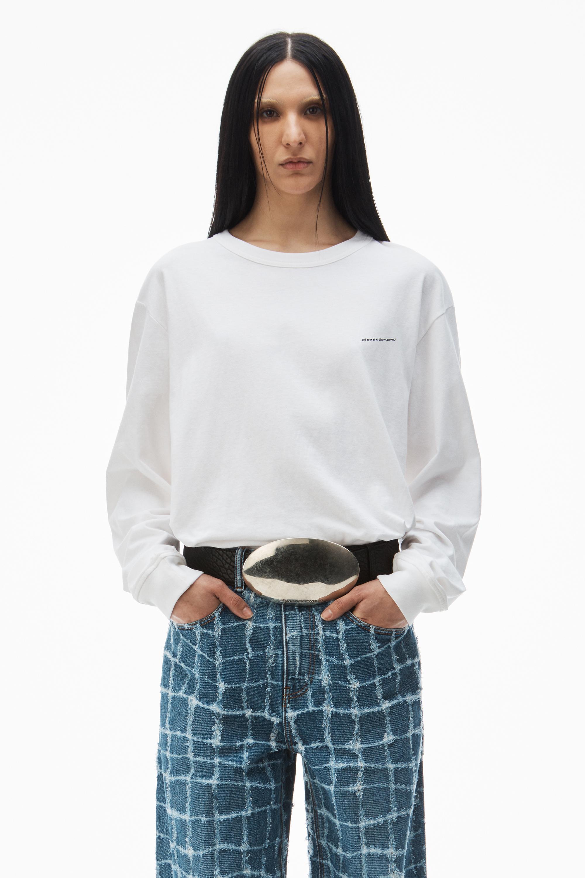 Long-sleeve Tee In High Twist Jersey   Product Image