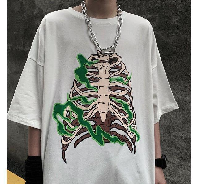 Short-Sleeve Crew Neck Graphic Print T-Shirt Product Image