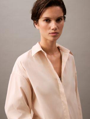 Stretch Poplin Relaxed Fit Button-Down Shirt Product Image