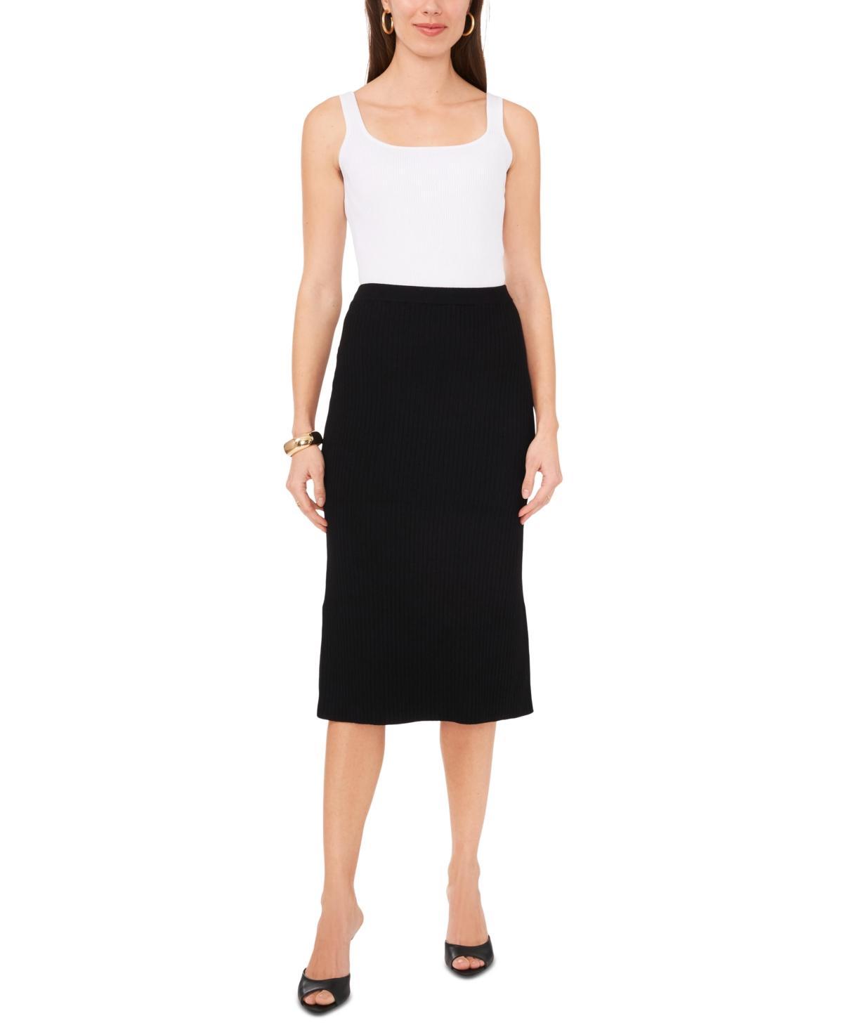 Vince Camuto Womens Side-Slit Sweater Midi Skirt Product Image