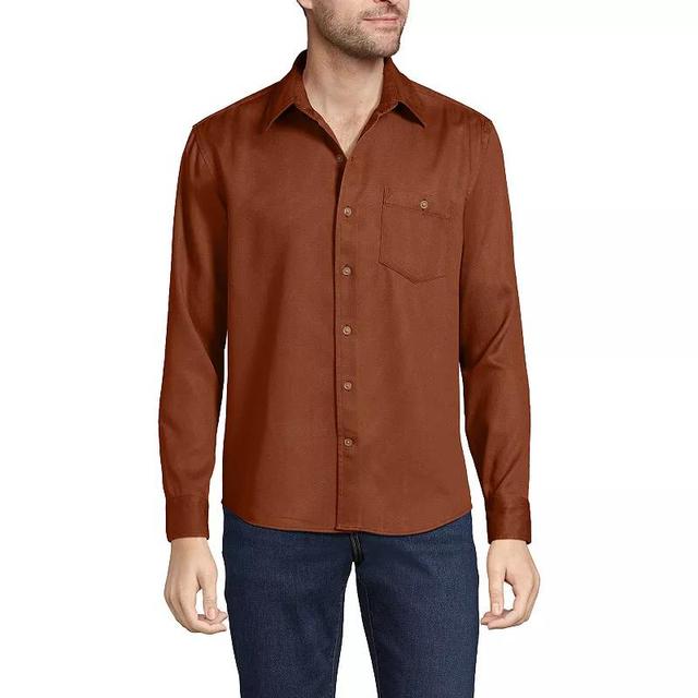 Mens Lands End Relaxed Twill Shirt Product Image