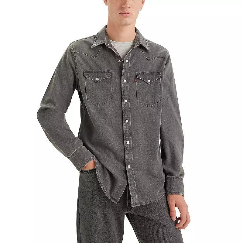 Mens Levis Classic Standard Fit Western Button-Up Shirt Product Image