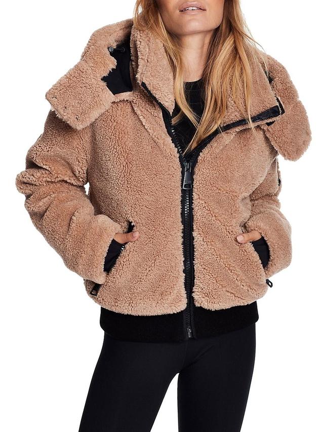 Womens Nala Hooded Sherpa Jacket Product Image