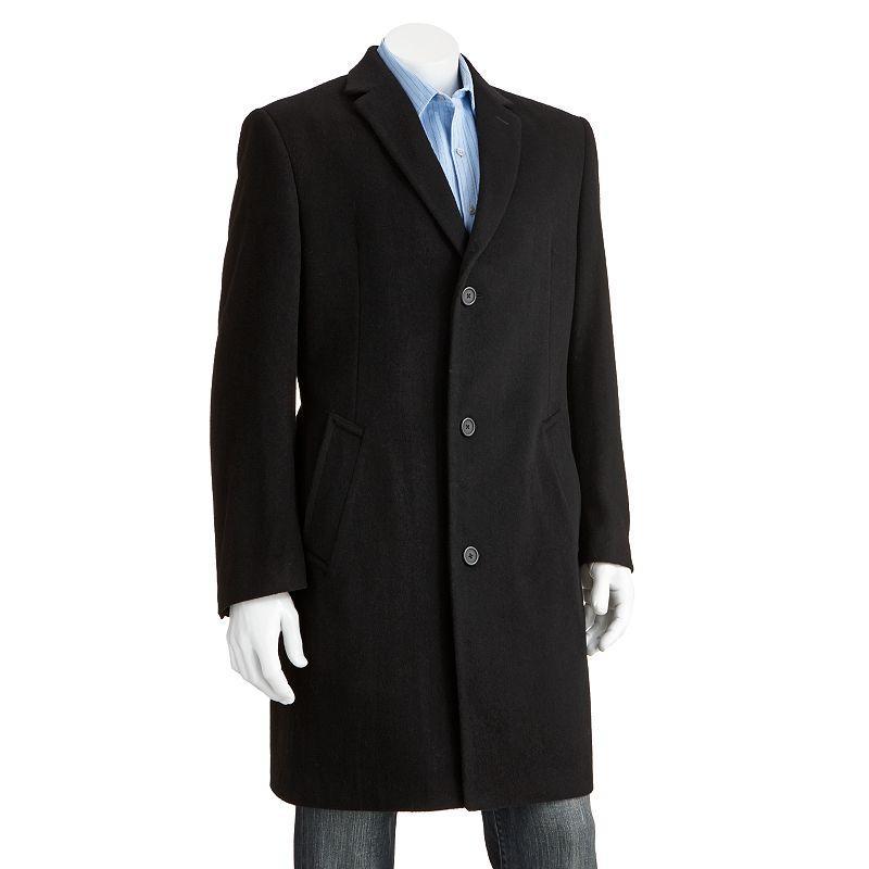 Mens Jean-Paul Germain Classic-Fit Jeffrey 38-inch Wool-Blend Topcoat Product Image