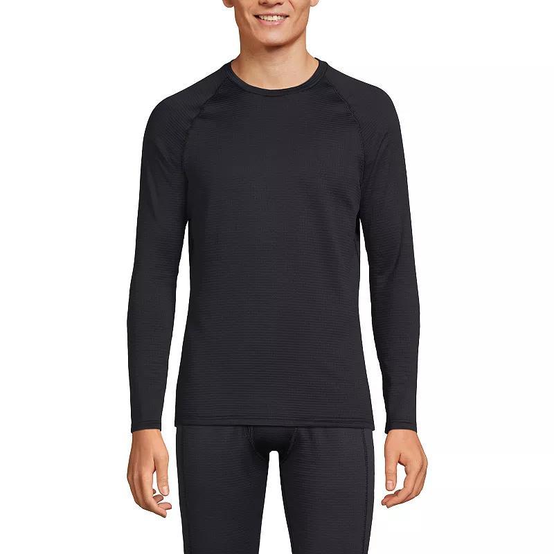 Mens Lands End Stretch Thermaskin Long Underwear Crewneck Base Layer Top Product Image