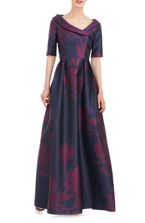 Womens Coco Floral Jacquard Gown Product Image