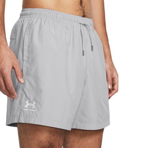 Under Armour Mens Under Armour Woven Volley Shorts - Mens Black/Grey Product Image