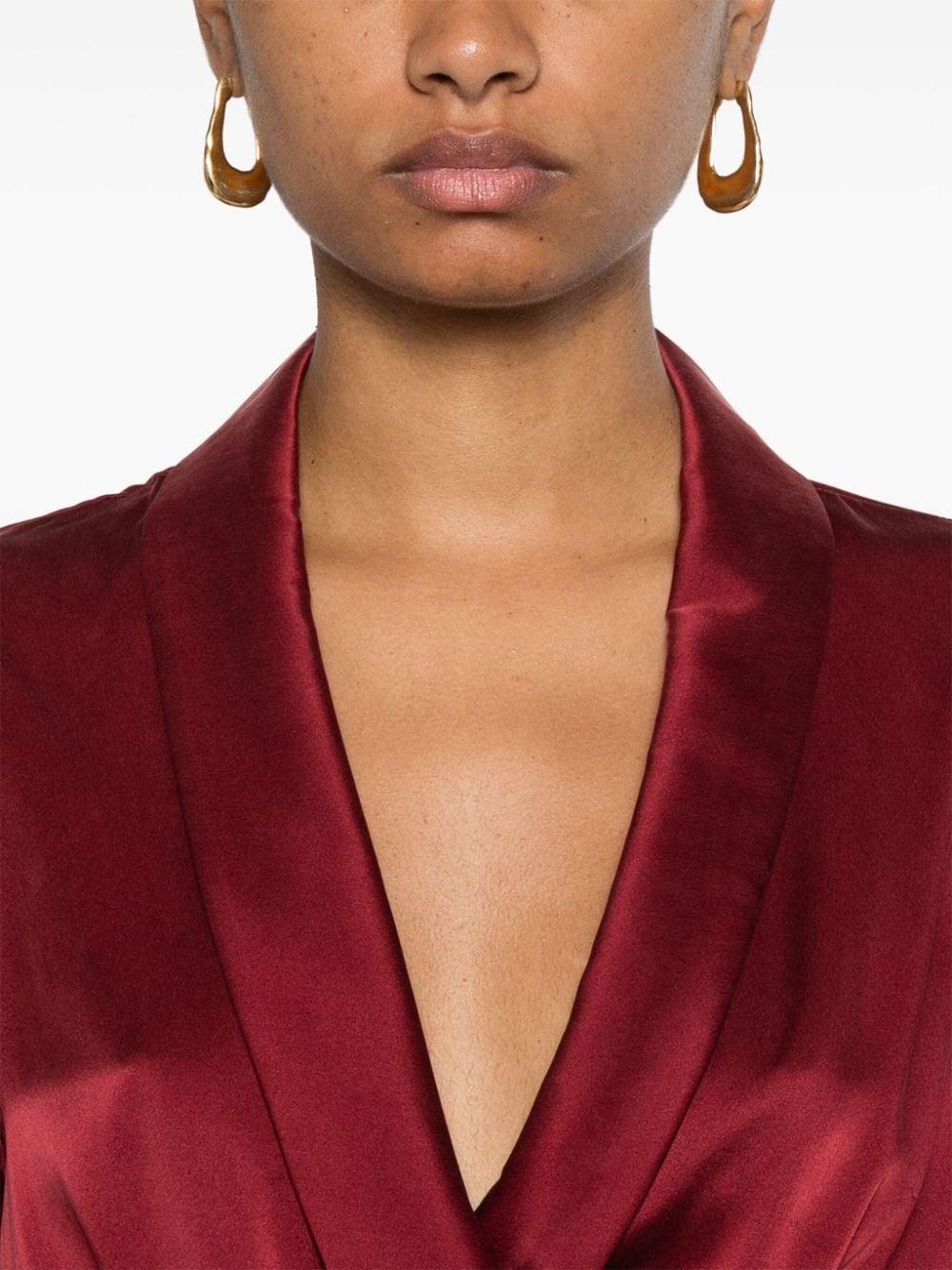 Wrap Top In Red Product Image