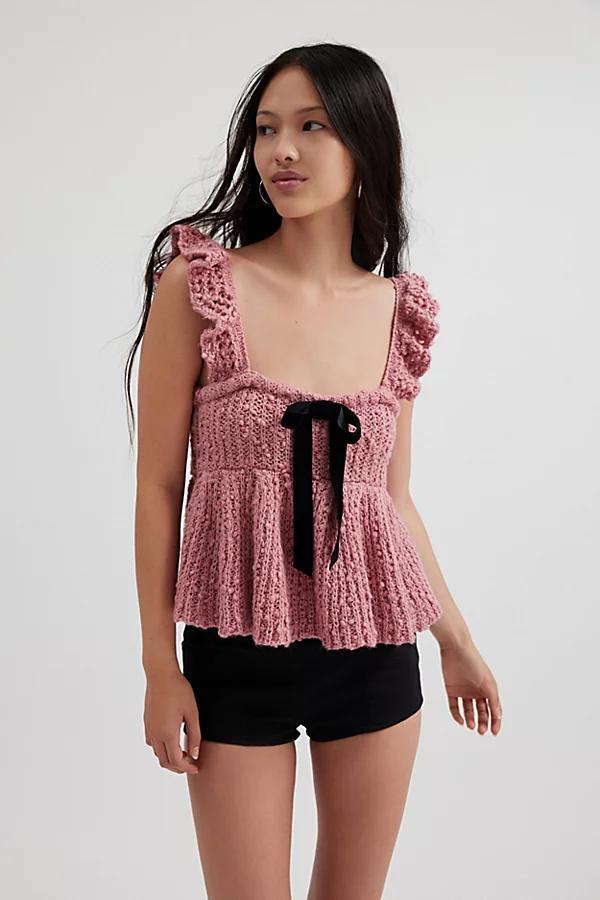 Kimchi Blue Bea Ruffle Sweater Tank Top Womens at Urban Outfitters Product Image