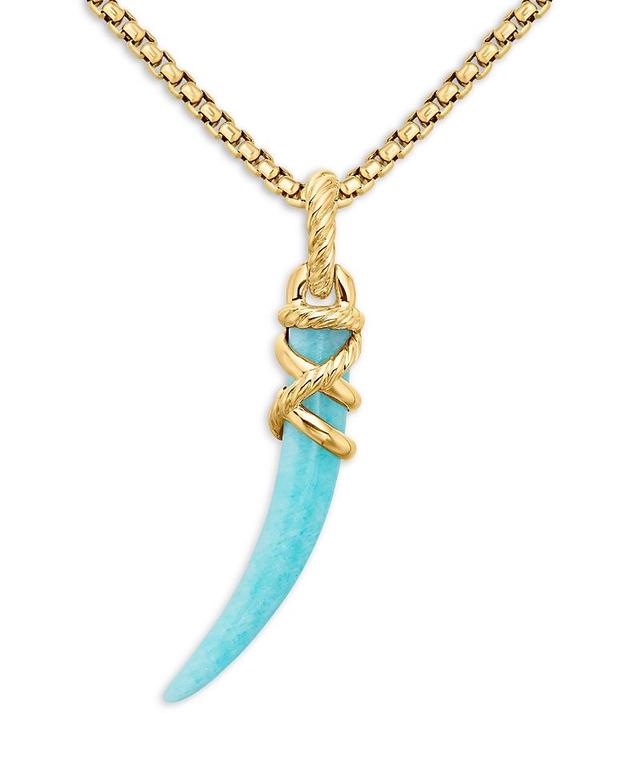 Womens Tusk Amulet with 18K Yellow Gold Product Image