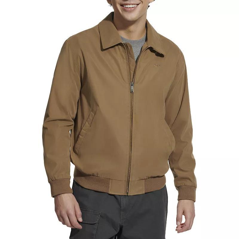 Mens Dockers Micro-Twill Golf Bomber Jacket Blue Product Image