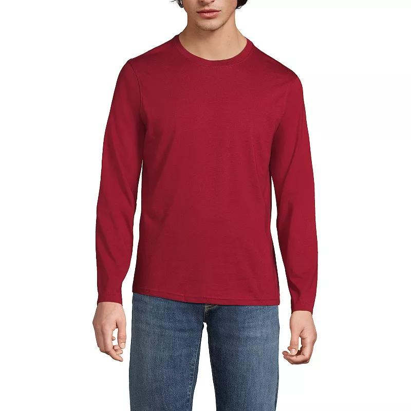 Big & Tall Lands End Supima Crewneck Tee, Mens Product Image