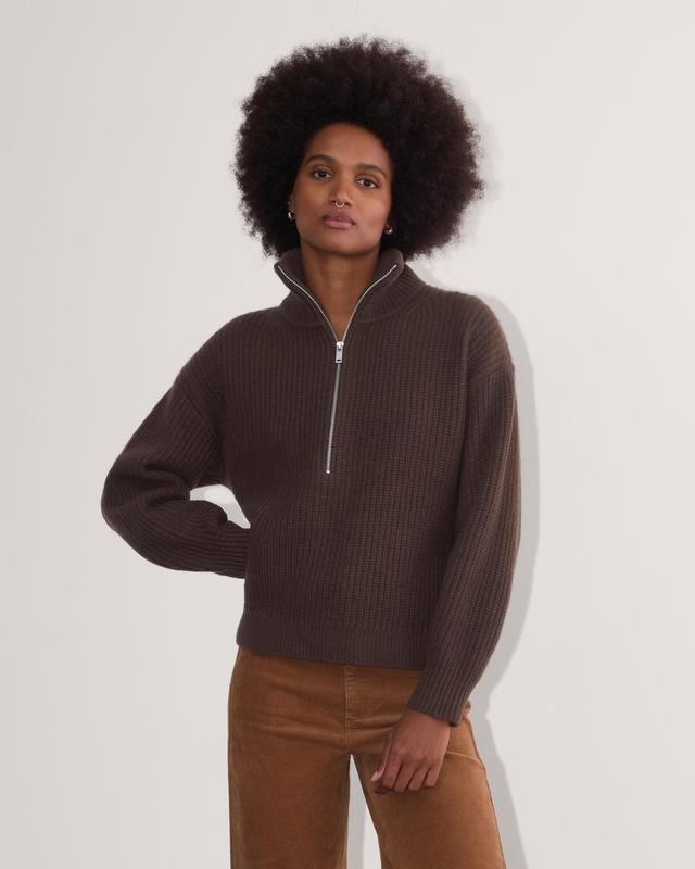 Womens Half-Zip Sweater in Luxe Merino by Everlane Product Image