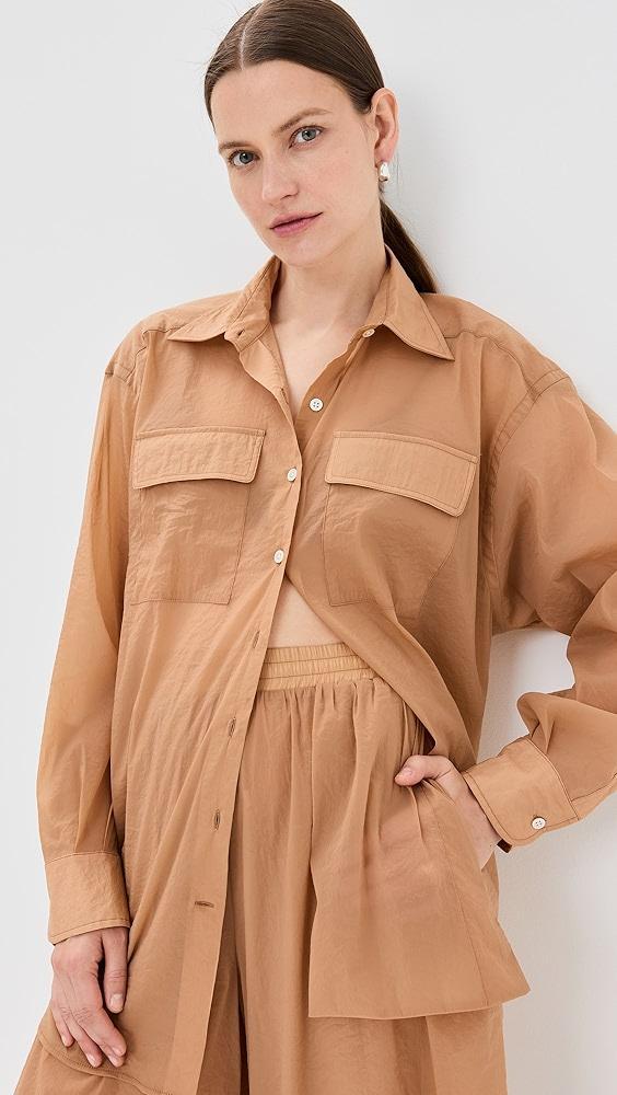 Rosetta Getty Oversized Cargo Shirt | Shopbop Product Image