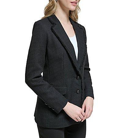 Karl Lagerfeld Paris Tweed Blazer Product Image