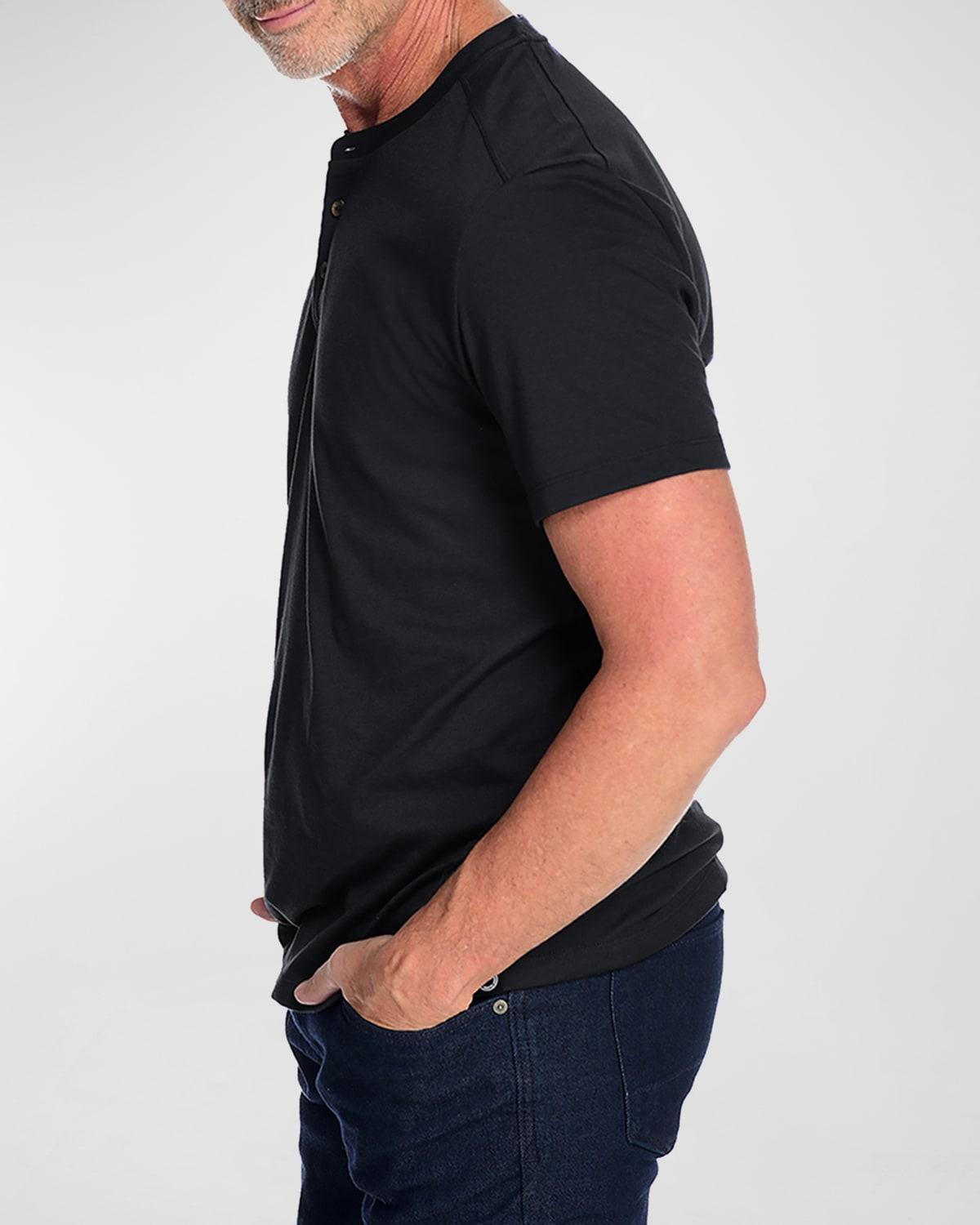 Mens Parker Short-Sleeve Henley Shirt Product Image