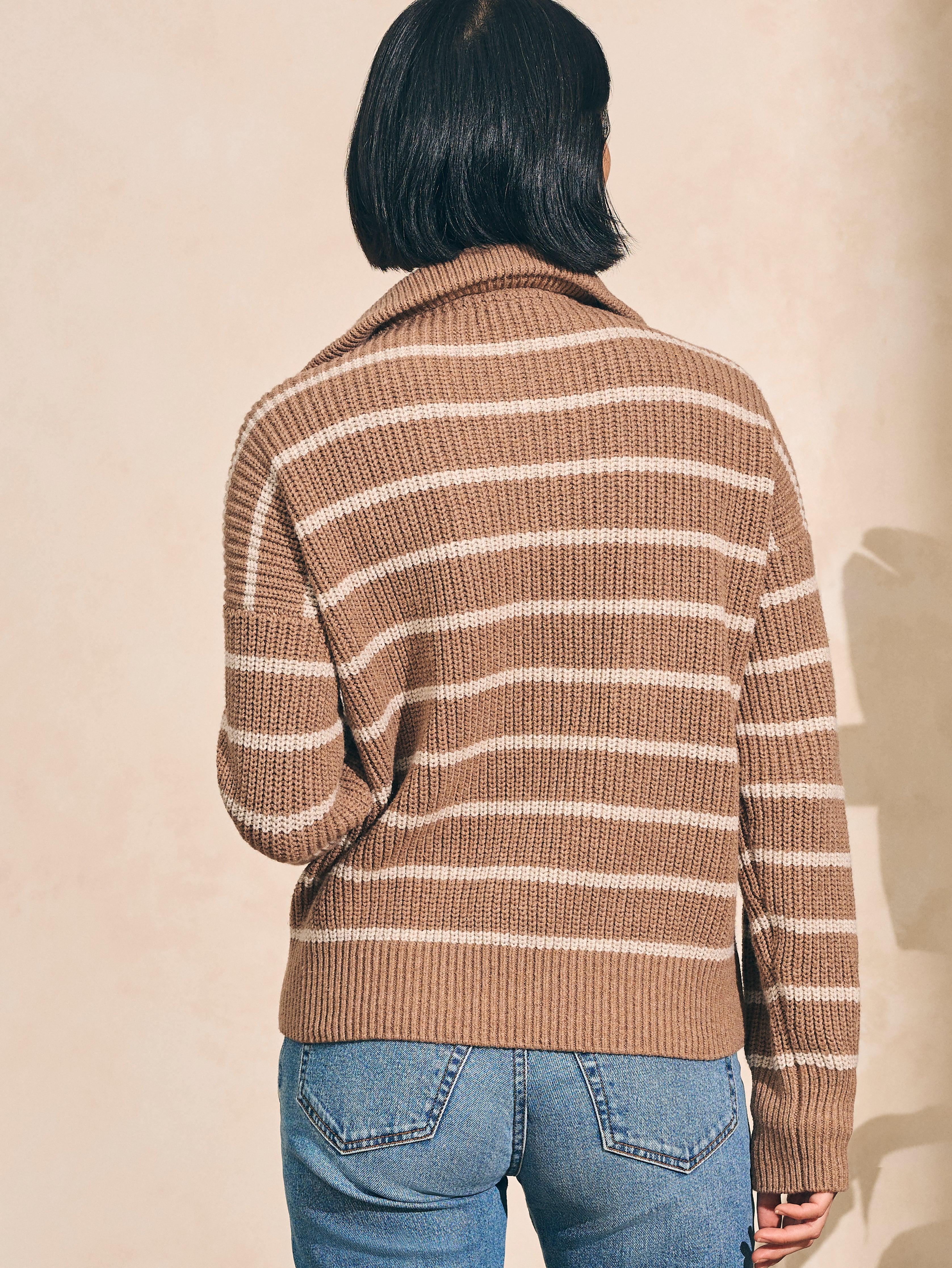 Mariner Sweater - Camel Stripe Female Product Image