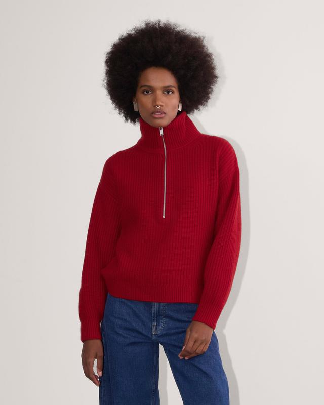 The Half-Zip Sweater in Luxe Merino Product Image