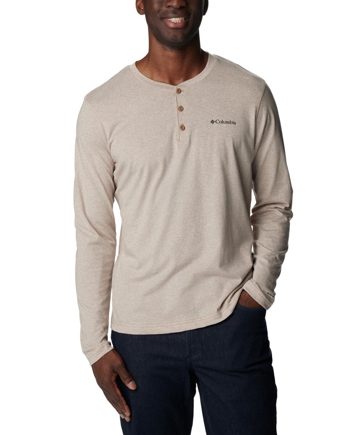 Mens Columbia Thistletown Hills Henley Top City Gray Grey Product Image