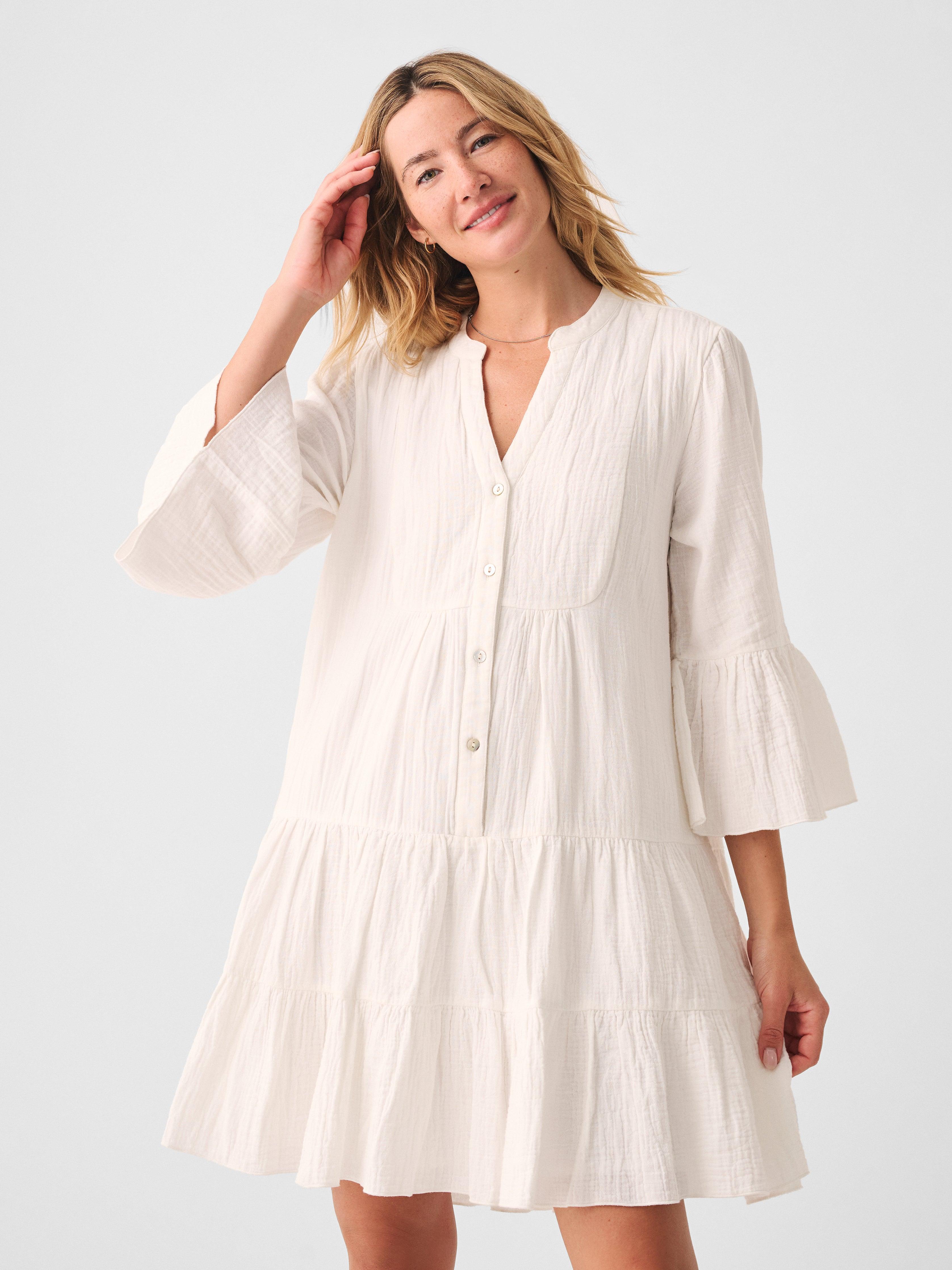 Dream Cotton Gauze Kasey Dress - White Female Product Image