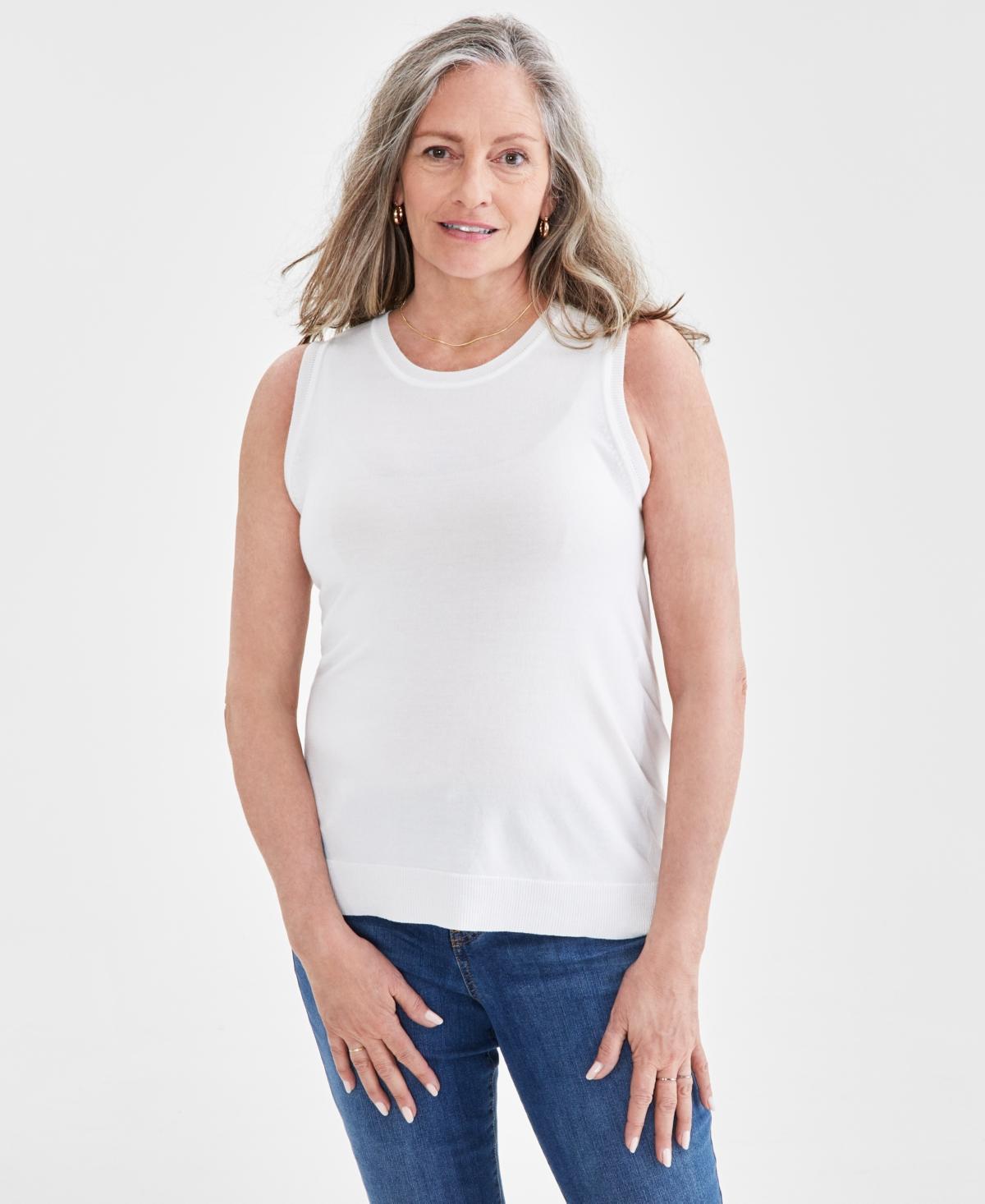 Style & Co Womens Sleeveless Shell Sweater Top, Created for Macys Product Image